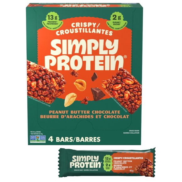 SimplyProtein Barres Collations Beurre D'arachides et Chocolat