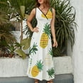 thumbnail image 4 of Lunarable Pineapple Art Sleeveless Dress Women's Summer Suit Dresses for Women 2025 Luxury Party Dress, 4 of 7