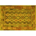 thumbnail image 1 of Ahgly Company Machine Washable Indoor Rectangle Southwestern Yellow Country Area Rugs, 4' x 6', 1 of 4