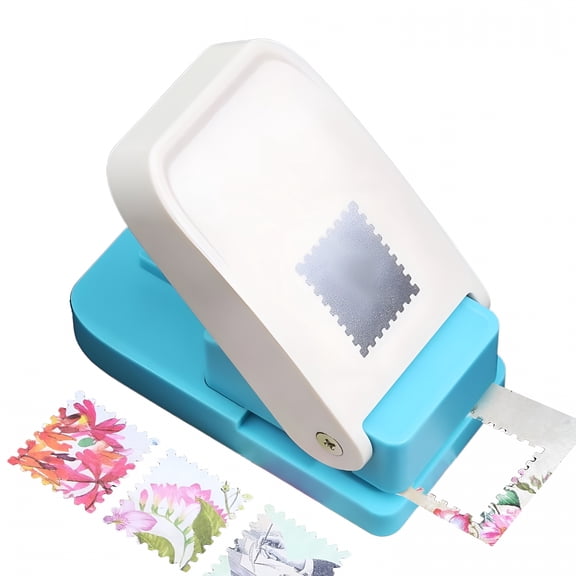 CCOCC 1 Inch Square Hole Punch | Square Paper Punch Cutter | Heavy-Duty Squares Hole Postage Craft Puncher | Craft Lever Punch Tool for Sorting Files,DIY Tab Making and Scrapbooking