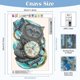 thumbnail image 3 of Kit de pintura de diamantes 5D DIY con números en lienzo, reloj de gato, pintura de diamantes 5D DIY, pintura de diamantes de gato (sin marco), 3 of 5