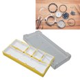 thumbnail image 1 of Watch Screw Storage Box, Rubber Bottom Liner High Density 5 Compartments Portable Watch Parts Storage  For Watch Repair For Girls, 1 of 8