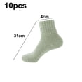 thumbnail image 2 of Calcetines de lana para mujer de punto grueso vintage invierno cálido y acogedor calcetines de tripulación, 2 of 5