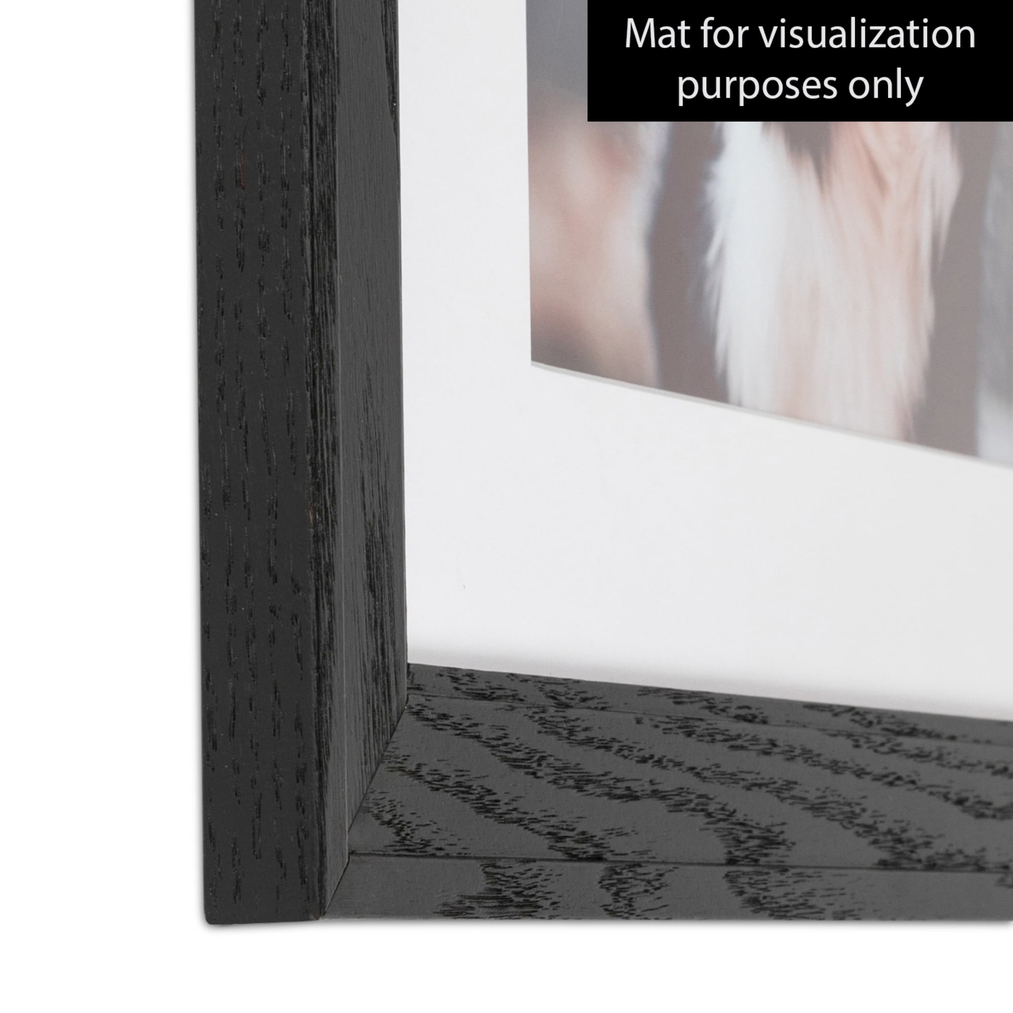 ArtToFrames 18x24 Inch Black Picture Frame, This Black Wood Poster Frame is Great for Your Art or Photos, Comes with 060 Plexi Glass (4103)