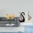 thumbnail image 2 of Tirador de muebles con forma de cisne y lazo de latón, escultura de cerámica, tirador para cajón de cocina, adorno bonito y fácil de instalar para arm, 2 of 8