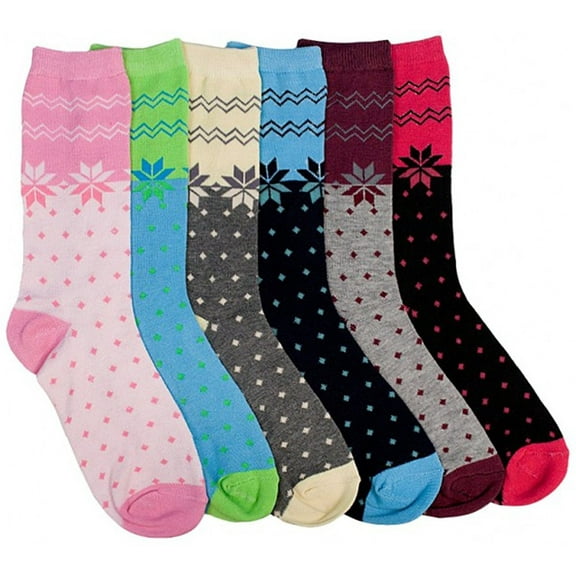 ToBeInStyle Women's Pack of 12 Crew Socks