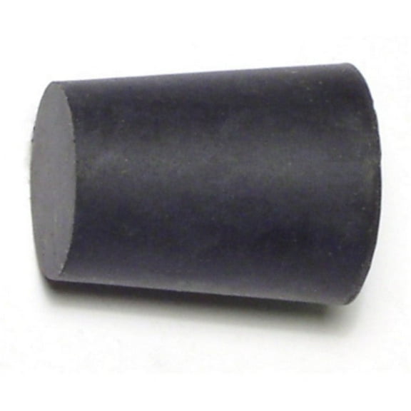 5/8" x 13/16" x 1" #2 Black Rubber Stoppers (6 pcs.)