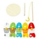 thumbnail image 1 of Juego de columna Digital de pesca colorida Montessori de madera, juguetes educativos para edades tempranas, adecuados para niños y niñas, 1 of 7