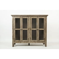 Jofran Rustic Shores 48" Coastal Distressed Acacia Four-Door Accent Cabinet
