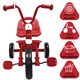 thumbnail image 2 of Triciclo para Niños JOYKOO Asiento Ajustable Ruedas de Eva con Canasta Apto a 2 Años Soporta hasta 25 kg - Rojo, 2 of 6