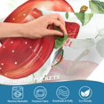 thumbnail image 4 of Yayeee Kitchen Valance Rod Pocket 54" x 18" Living Room Window Curtain, Apple Pattern, 4 of 6