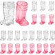 thumbnail image 1 of Vasos de chupito para botas de vaquero, 24 piezas, mini vasos de plástico reutilizables para vaqueros, suministros de fiesta de temática occidental, regalos de despedida, 1 of 4