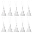 thumbnail image 1 of Unique Bargains 6.5' Silky Bookmark Tassels with Loop for DIY Craft Accessory, 20Pack White, 1 of 5