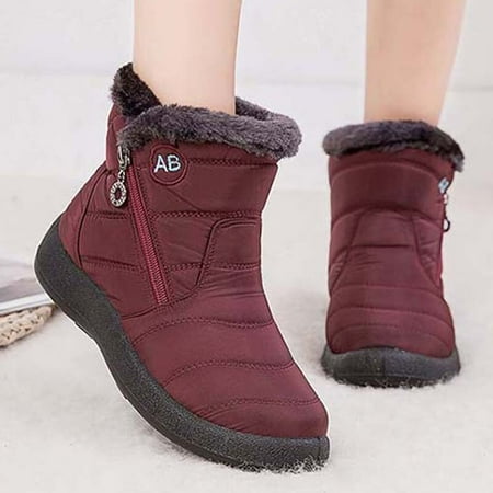 

Snow Boots Women Fur Women s Boots Waterproof Boots Ladies Zipper Shoes For Women Fashion Casual Winter Footwear Botas Mujer