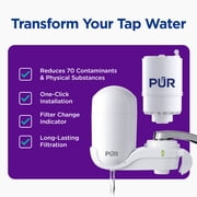 PUR Faucet Mount Water Filtration System, Vertical, White, FM3333B