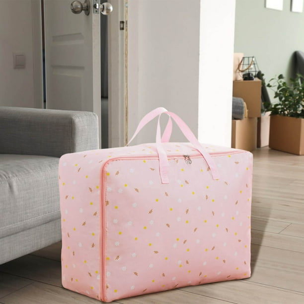 Bolsa de Almacenamiento de Viaje, Bolsa de Mudanza, Bolsa de Edredón No Tejida de Gran Capacidad, Bolsa de Lona Portátil, Práctica