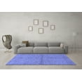 thumbnail image 3 of Ahgly Company Indoor Square Abstract Blue Modern Area Rugs, 6' Square, 3 of 4
