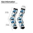 thumbnail image 2 of Fuzoiu Blue Excavator Print Kids Socks For Boys Girls,Grip Crew Socks with Non Slip,Lightweight Stretch Crew Socks,Toddlers Crew Boot Socks, 2 of 5