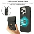 thumbnail image 2 of Allytech 2 in 1 Wallet Case for Apple iPhone 13 Pro Max, Detachable Cards Holder with Ring Holder Stand Shokproof Compatible with Magsafe Wireless Charging Support Protective Case for Women Men -Black, 2 of 7