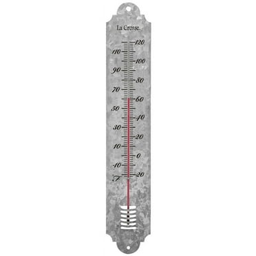 Large Galvanized Metal Thermometer