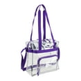 thumbnail image 3 of Eastsport Unisex Clear Stadium Approved Tote Purple, 3 of 6