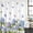 Blue, variant on Hydrangeas Shower Curtain Set - 48" x 72" Washable Bathtub Curtain with 12 Hooks, Purple Floral Butterfly Leaves Beige Waterproof Fabric Stall Shower Curtains for Bathroom/Bathtub Décor