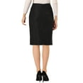thumbnail image 3 of Allegra K Women's Summer Skirts Faux Wrap Tie Front Knee Length Skirt, 3 of 6