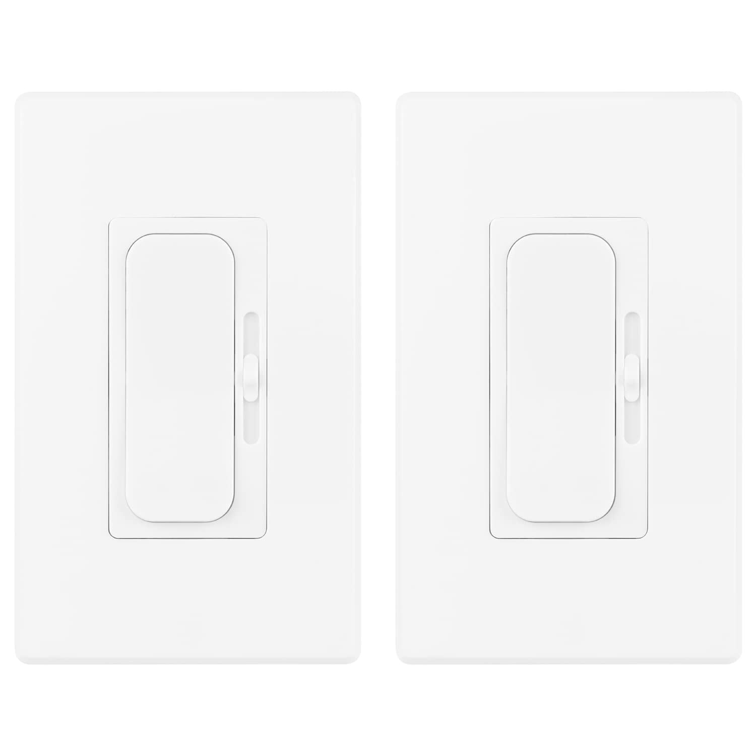LED Dimmer Switch On/Off Wall Dimmer Switch with Dimmable Slide, for