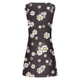 thumbnail image 5 of Robes d'Été Robe Femmes Décontractée Été en Vrac Imprimé Floral Réservoir Robe Creuse Plage Robe Sans Manches Noir XXL, 5 of 5