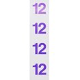thumbnail image 2 of Purple Number 12 Circle Stickers | 1.5" Inches Round | 500 Pack, 2 of 2