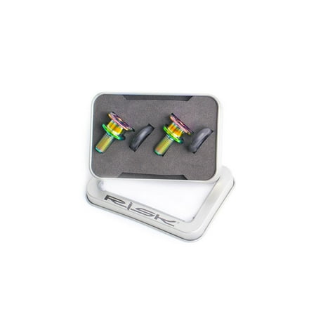 

Thinsont RISK M8x15 Fixing Bolts Set Titanium Alloy Reusable Crank Fixed Screws Square-shaped Coated Surface Washer Kit Good Sealing Colorful