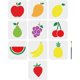 thumbnail image 1 of 10 plantillas de frutas de 15x15 cm (6x6 pulgadas): mango, limón, pera, uva, cereza, sandía, plátano, piña y fresa. Incluye pincel para pintar. Ideal para manualidades y decoración de paredes., 1 of 7