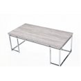thumbnail image 4 of Living Room's Natural Oak Coffee Table with Chrome Finish 1pc, 4 of 5