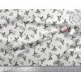 thumbnail image 3 of Soimoi Rayon Fabric Leaves,White Floral & Hummingbird Print Sewing Fabric Yards 42 Inch Wide, 3 of 3