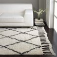 thumbnail image 3 of Nuloom 3' x 5' Hand Knotted Fez Shag Rug in Natural, 3 of 5