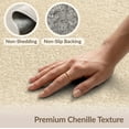 thumbnail image 6 of ODIKA 2'x3' Oatmeal Subtle Gradient Transitional Modern Clean Edge Washable Throw Rug None for Hallway, Study Room, Non-Slip Low Profile, Flatwoven, 6 of 7