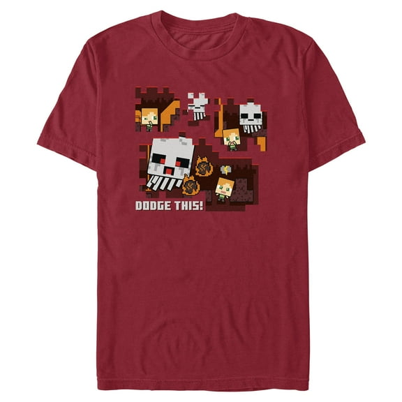 Mens Minecraft Dodge Lava T Shirt
