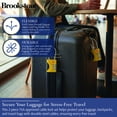 thumbnail image 3 of Brookstone Cable Lock TSA-Approved Keyless Luggage Lock with 3-Digit Combination 2 Pack, 3 of 7