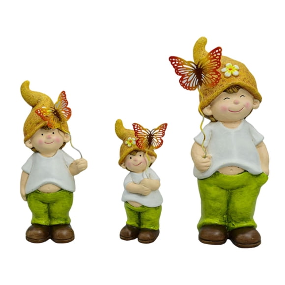 3 Piezas de Estatuas, Decoraciones, Artesanías de Cerámica, Adornos Coleccionables, Figura Niños