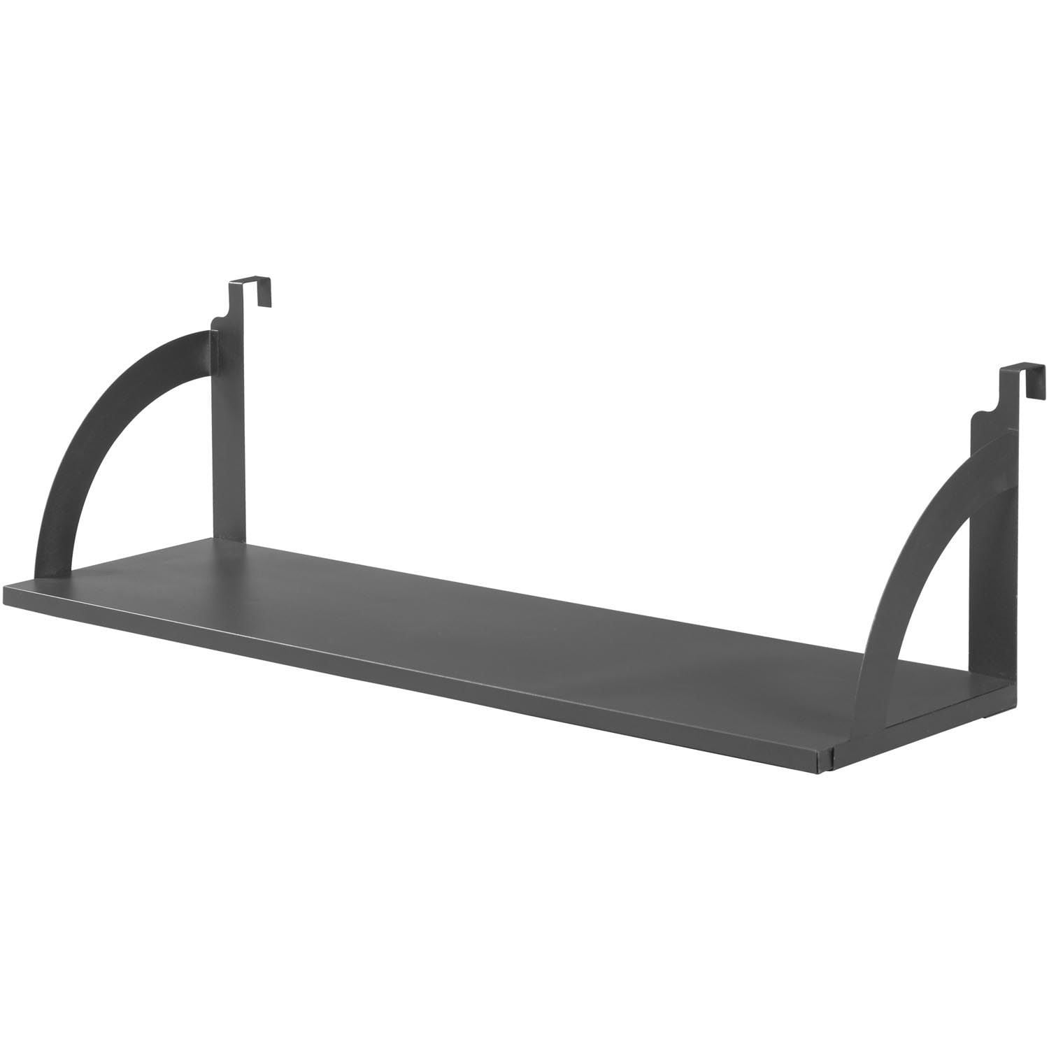 36"W Hanging Shelf, Black, For 13/4" Partition/Cubicle Panels