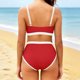 thumbnail image 4 of Traje de baño tankini de cintura alta para mujer, traje de baño de dos piezas con bloques de color, traje de baño de dos piezas para mujer, trajes de baño tankini para mujer, traje de baño de 2 piezas, 4 of 9