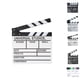 thumbnail image 4 of Seitruly Director Film Clapboard Escena de acción Clapper Board Película de madera Clap Slate Theatre Party Decoration Movie Clapper Board Accesorios para fotos negro L, 4 of 6