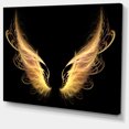thumbnail image 2 of Golden Angel Wings on Black - Oversized Abstract Canvas Art, 2 of 3