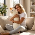 thumbnail image 4 of EGNMCR Home Decor, Room Decor, Wall Decor Long Pillow Large Size Long Leg Support Stuffed Doll Soft Hugging Toy Cute Long Body Cushion For Sleeping 2 Colors Black Long rectangular cat shaped, 4 of 7