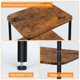 thumbnail image 4 of Oumilen Indoor Modern Lightweight Wood Rectangle End Table, Brown, 4 of 7