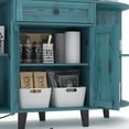 thumbnail image 5 of Katalora Sideboard Buffet Cabinet with Power Outlet,Freestanding Kitchen Cabinet with Storage,Accent Coffee Bar with Doors,Vintage Blue, 5 of 6