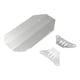 thumbnail image 1 of 2 Piezas Protector de Eje de Chasis RC Placa de Deslizamiento de Acero Inoxidable Accesorios de Repuesto Metálicos Protege el Modelo de Camión TT02, 1 of 9