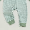 thumbnail image 6 of CAUYDY Baby Boys Romper Newborn Clothes Fall Winter Preemie Long Sleeve Bodysuit Infant Boy Pajamas Toddler Sleepwear 6 9 12 18 Months Green for Sizes 0-3 Months, 6 of 6