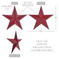 thumbnail image 2 of VHC Brands Patriotic Metal Star Distressed 48x48, Independence Day Decor, Decorative Wall Hanging, Rustic Farmhouse Decorations, Burgundy, Black, 2 of 5