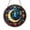 Acrylic 3.5 Inch, variant on Crescent Moon Stained Glass Suncatcher Window Hanging, Night City Skyline and Stars Decorative Glass Panel Art, Celestial Night Sky Window Decor, Crescent Moon Sun Catcher Ornament for Living Room